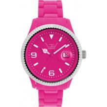 LTD-091001 LTD Watch Unisex Pink Dial And Strap With Ss Bezel Watch