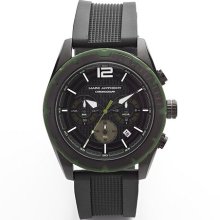 Marc Anthony Black Stainless Steel Silicone Chronograph Watch - Men