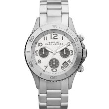 MARC by Marc Jacobs 'Rock' Chronograph Bracelet Watch Silver