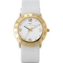 Marc Jacobs Amy Watch 36MM Adult Unisex Watches - white