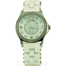 Marc-jacobs Pelly Mbm2535 | Silicone Strap | White Dial | 35mm | 30m |