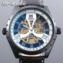 Mature Elegant Business Style Ak-homme Gentlemen's Mechanical Wrist Watch Gift