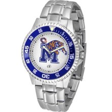 Memphis Tigers Mens Steel Bandwrist Watch