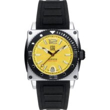 Men ESQ 7301149 Blackfin Blackfin 300m Dive Watch Yellow Dial