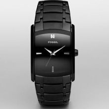 Men`s Black Stainless Steel Diamond Dress Imported Watch