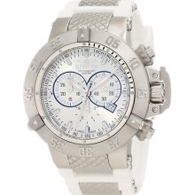 Menâ€™s Invicta Subaqua Noma Swiss Chrono Stainless & White Poly Watch 1384