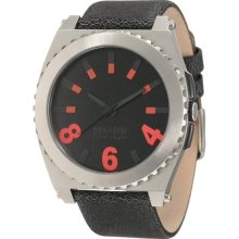 Men's Black Freestyle Kraken Leather Band Watch 101071 ...