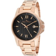 Men's Breithorn Black Dial Rose Gold Tone Stainless Steel ...