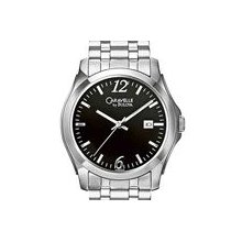 Mens Caravelle by Bulova Black Dial Watch