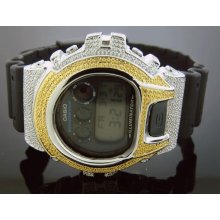 Men's Casio G Shock 0.15CT Diamonds Two Tone Watch 6900