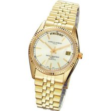 Mens Charles Hubert 14k Gold-plated Champagne Dial Watch No. 3400-OY