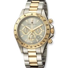 Mens Charles Hubert Gold-plated Stainless Steel Chronograph Watch