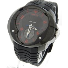 Men's Franc Vila Fva7 Master Quantieme Annual Calendar Black Pvd Steel Watch