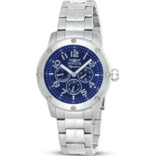 Mens Invicta Stainless Steel Multifunction Day Date Watch 7326 ...