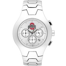 Mens Ohio State University Buckeyes Watch - Stainless Steel Hall-Of-Fame