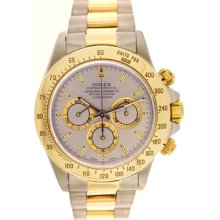 Men's Rolex Zenith Cosmograph Daytona Watch 16523 Gray Dial