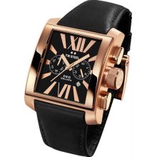 Men's Rose Gold Tone Stainless Steel Ceo Goliath Chronograph Quartz Bl