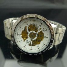 Mens Skeleton Automatic Selfwind Mechanical Watch Wristwatch Sh9259m