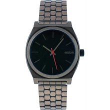 Men's Stainless Steel Case and Bracelet Nixon Time Teller Quartz Black