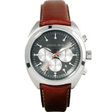 Michael Kors Dean Watch Leather Strap MK8294 Brown