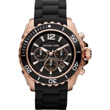 Michael Kors 'Everest' Chronograph Silicone Strap Watch