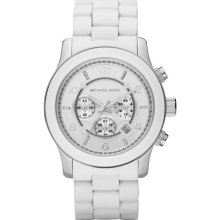 MICHAEL-KORS MICHAEL-KORS Runway Oversized White Silicone Watch