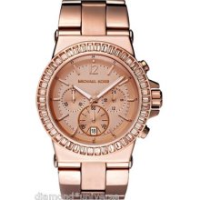 Michael Kors Mk5412 Women's Chronograph Dylan Rose Gold-tone