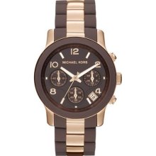 Michael Kors MK5658 Ladies Chocolate Rose Gold Watch [Watch] ...