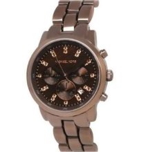 Michael Kors Showstopper Chronograph Watch Espresso Stainless Steel Case