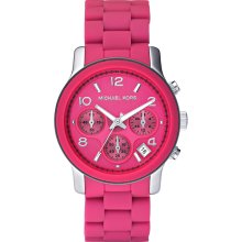 Michael Kors Women's Polyurethane Pink Dial Watch MK5206