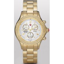 Michele Jetway Diamond Gold-Tone Ladies Watch MWW17A000007