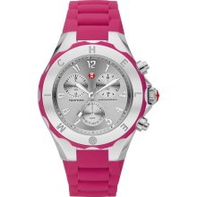 Michele MWW12F000050 Neon Pink Tahitian Jelly Bean Watch