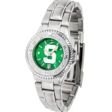 Michigan State Spartans Women's Stainless Steel Dress Watch