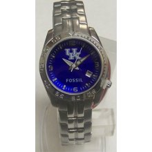 Michigan Wolverines Fossil Womens Sports Logo Watch Li3005