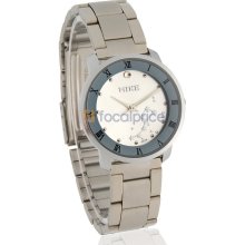 MIKE 9054 Women's Round Dial Alloy Analog Watch (White)