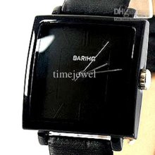 Min Order Usd12 Bariho Men Fashion Analog Watch Black Faux Leather N