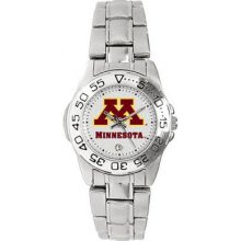 Minnesota Golden Gophers Women's Sport ''Game Day Steel'' Watch Sun Time