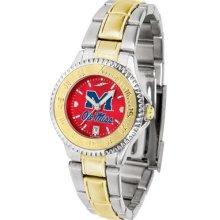 Mississippi Ole Miss Rebels Competitor AnoChrome Two Tone Watch