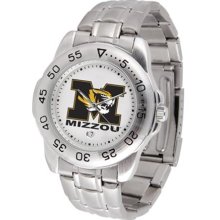 Missouri Tigers MIZZOU MU Mens Sports Steel Watch