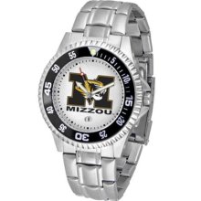 Missouri Tigers MIZZOU MU Mens Steel Bandwrist Watch