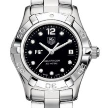 MIT TAG Heuer Watch - Women's Steel Aquaracer w/ Black Diamond Dial