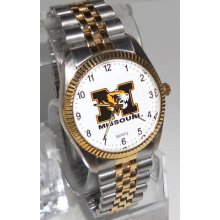 Mizzou University Of Missouri Tigers Elegant Metal Band Men's Watch