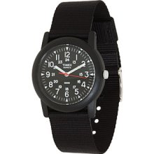 Mns Camper Blk Dial Sprt Watch Black Nylon Strap -