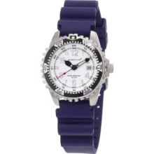 Momentum Ladies 1M-Dv01w1u M1 White Dial Blue Rubber Dive Watch