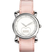 Moschino Cheap & Chic Fashion Victim Scarf Watch Pink