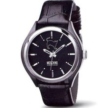 Moschino Mw0068 Men's Lets Turn Black Watch -