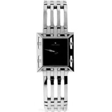 Movado Esperanza - Ladies Square - Diamonds & Stainless - Black Dial 0605349