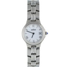 Movado Linio 0604149 Stainless Steel White Dial Quartz Ladies Watch