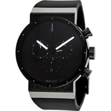 Movado Sapphire Synergy Black Dial Chronograph Mens Watch 0606501 ...