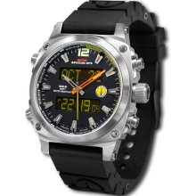 MTM Special Ops Mens Air Stryk Stainless Watch - Black Rubber Strap - Black Dial - MTM-STRSRS